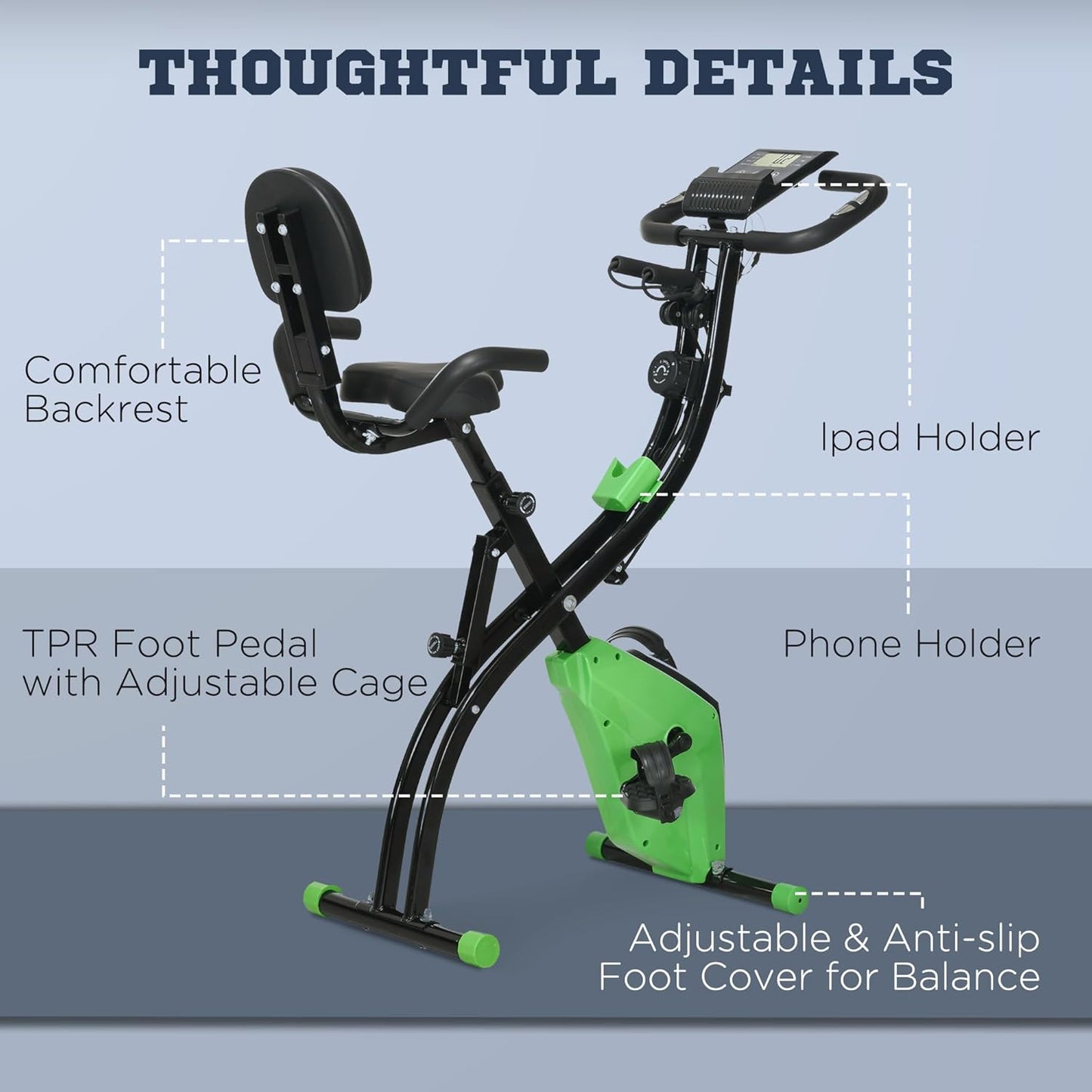 1Folding Exercise Bike.