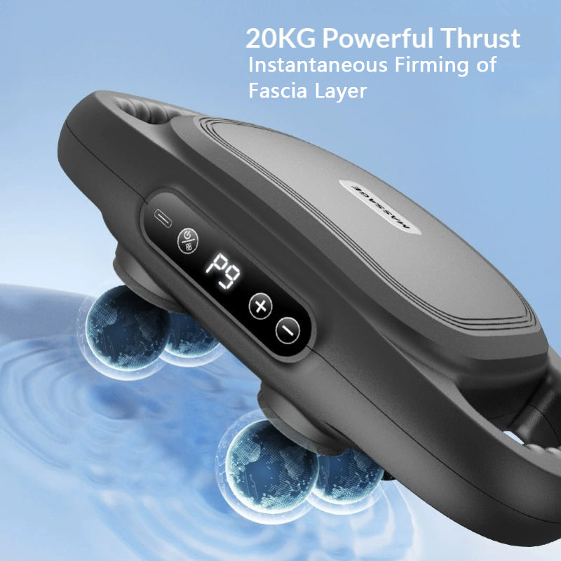 22-Head Fascia Gun High-Frequency Vibration Body Massage Gun Back Waist Massager