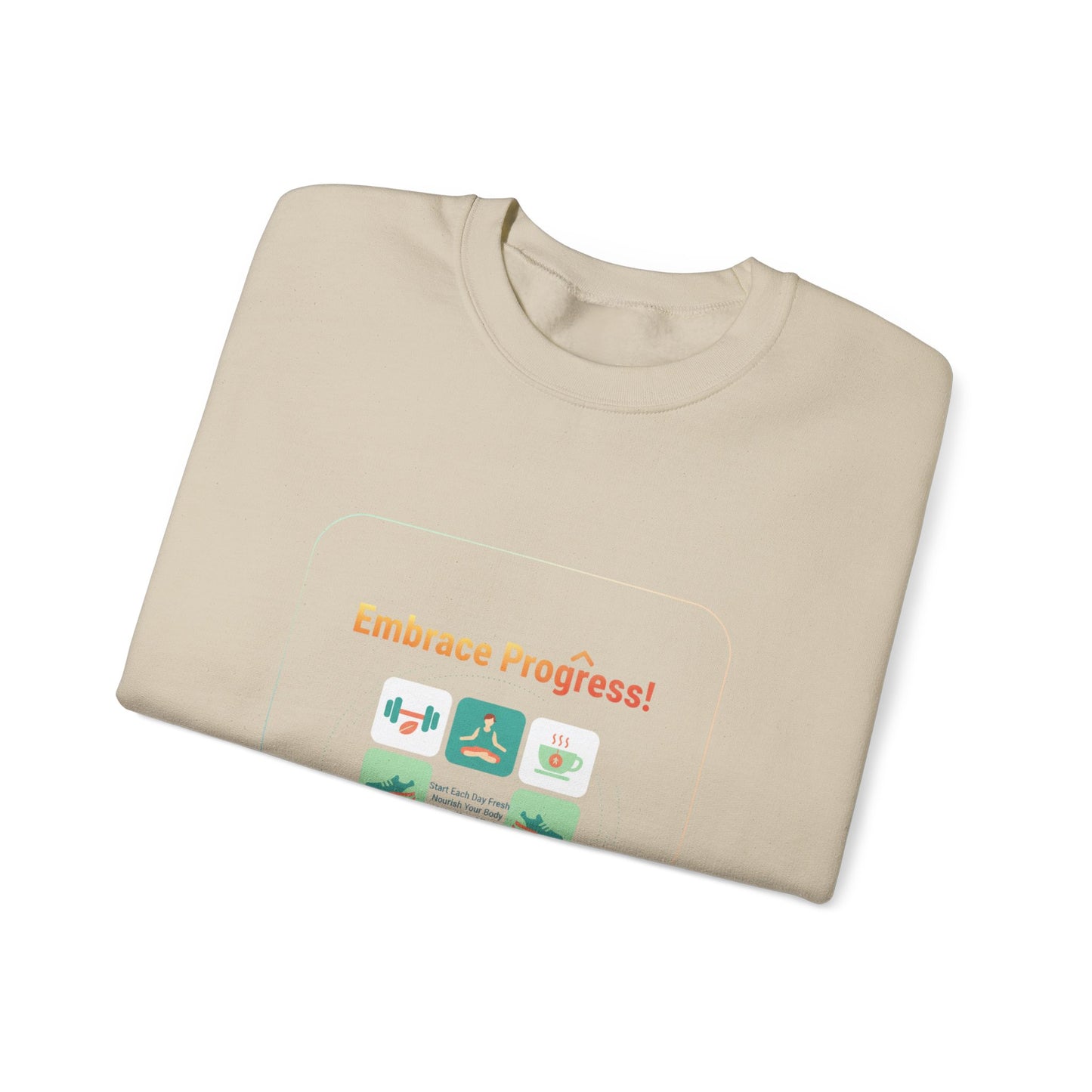 Embrace Progress Checklist Sweatshirt | NY resolution, health goals