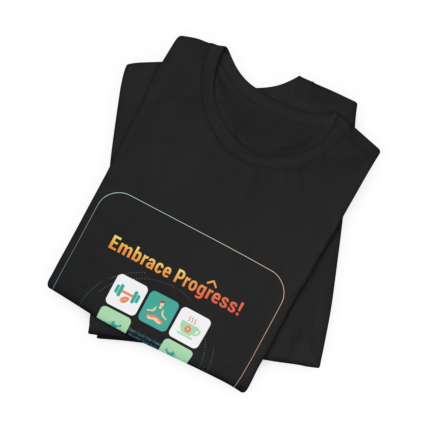 Embrace Progress Checklist Tee | NY resolution, fitness goal