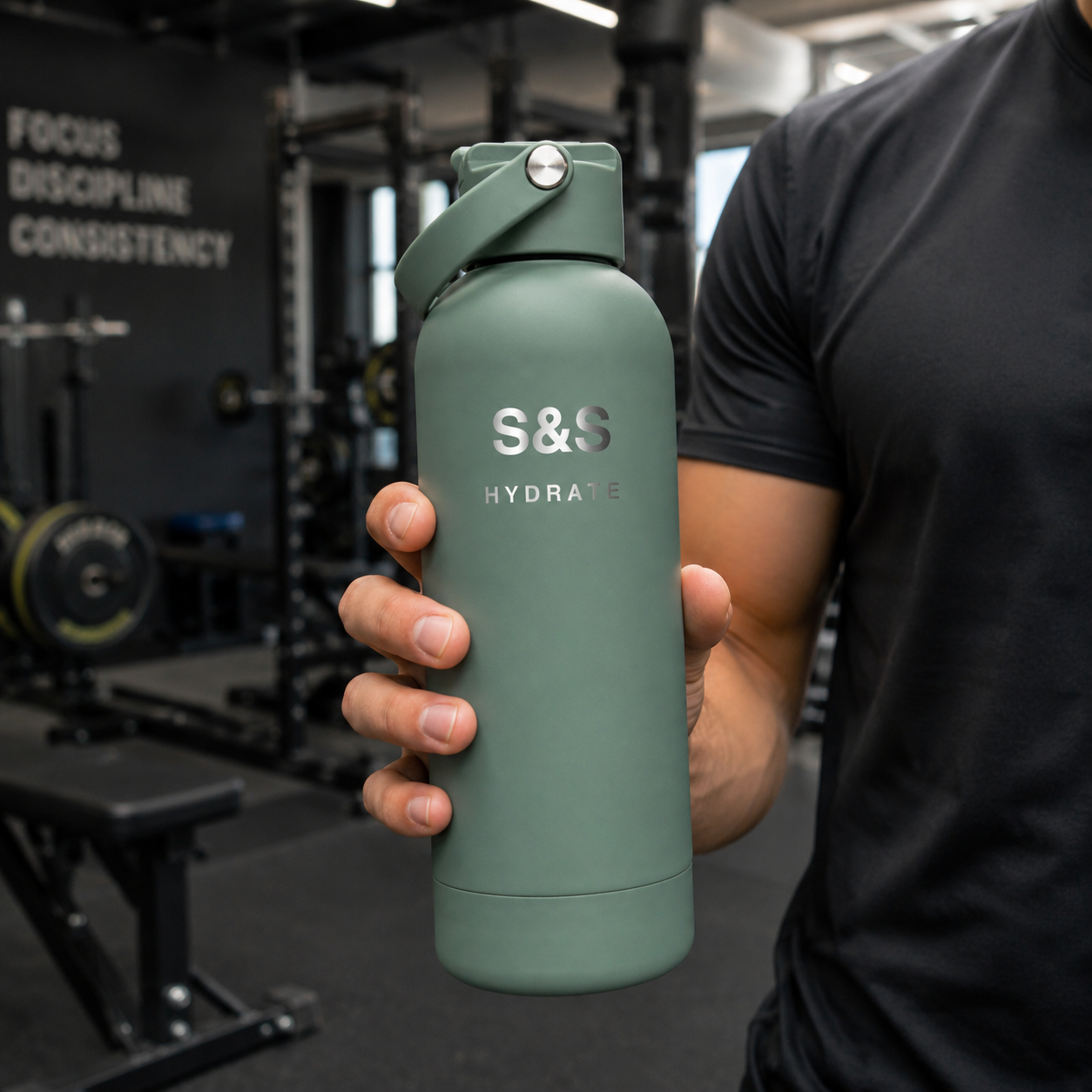 S&S HYDRATE 500ml Insulated Stainless Steel Water Bottle | Leakproof Flask