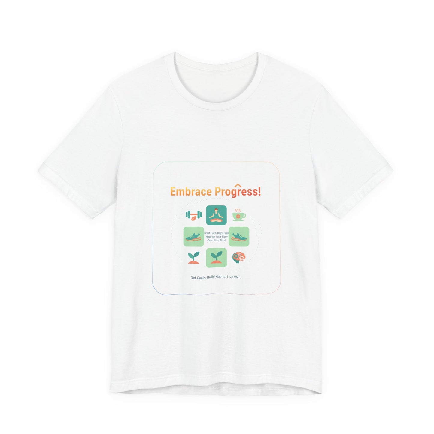 Embrace Progress Checklist Tee | NY resolution, fitness goal