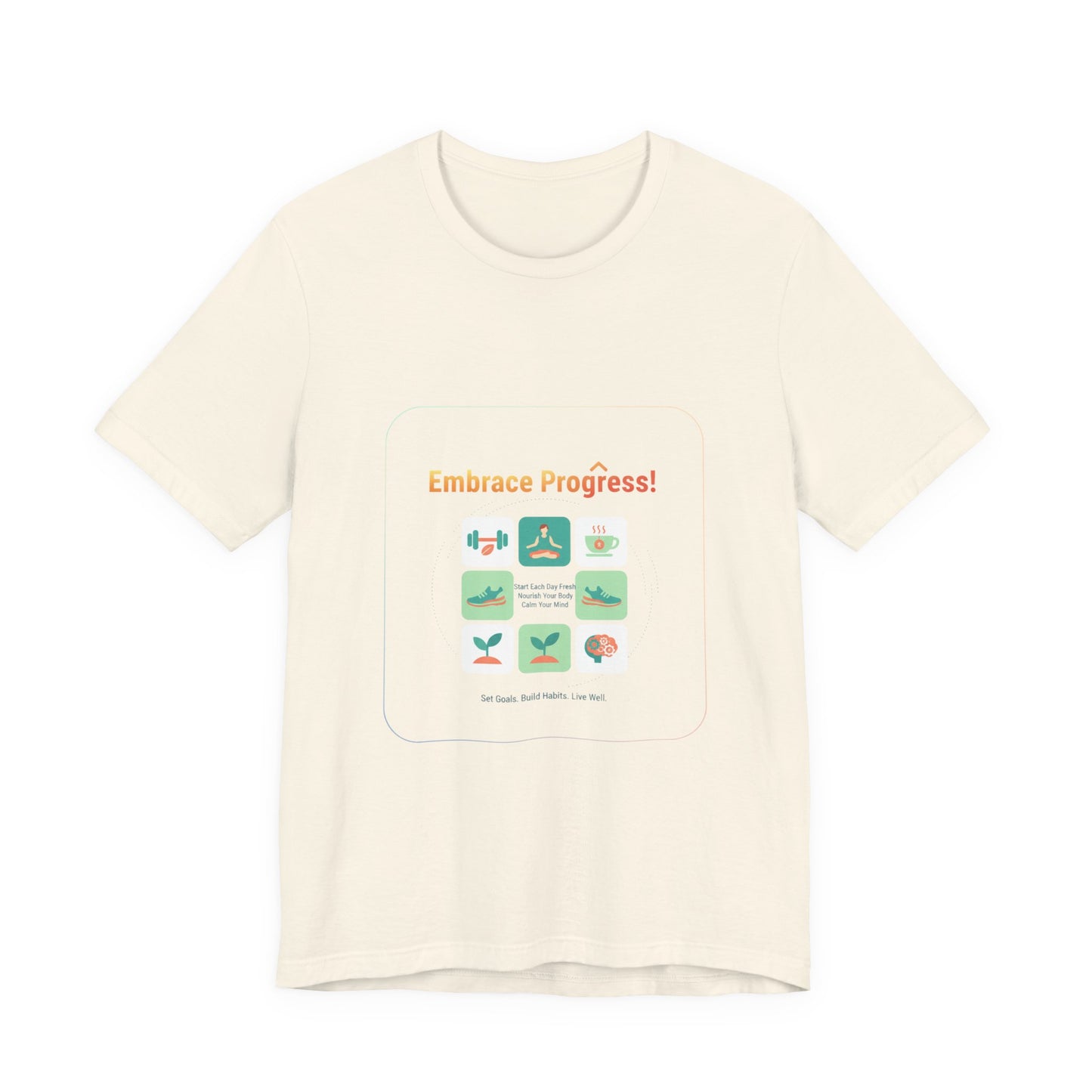 Embrace Progress Checklist Tee | NY resolution, fitness goal