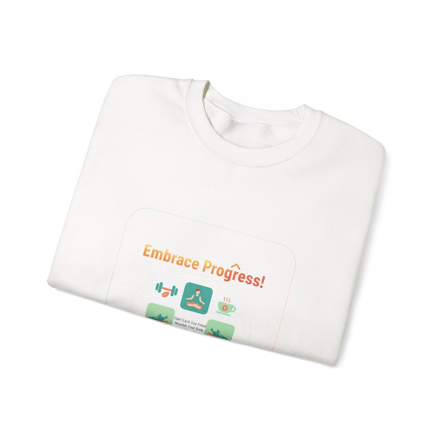 Embrace Progress Checklist Sweatshirt | NY resolution, health goals