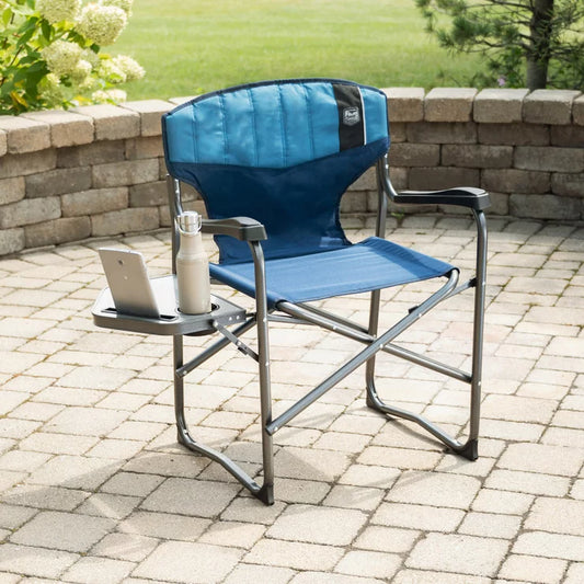 Timber Ridge Folding Directors Chair with Side Table