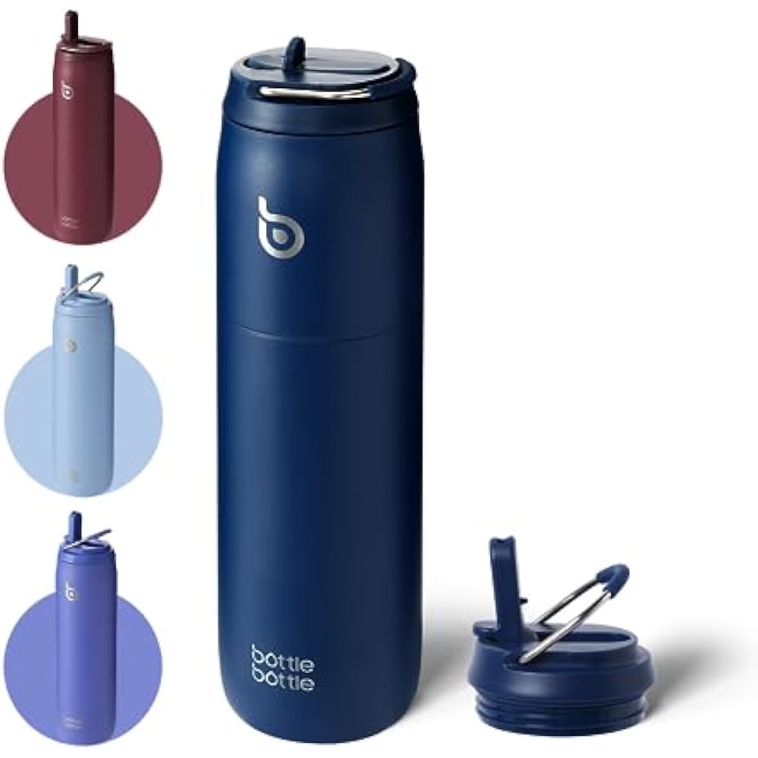 Insulated Water Bottle 950ml(32oz) with Straw and Lid for Sports and Gym