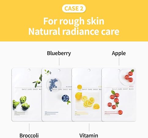 EUNYUL [Pack of 12] Daily Care Face Sheet Mask Pack 12 types Korean Skincare Hydrating Facial mask pack