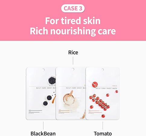 EUNYUL [Pack of 12] Daily Care Face Sheet Mask Pack 12 types Korean Skincare Hydrating Facial mask pack