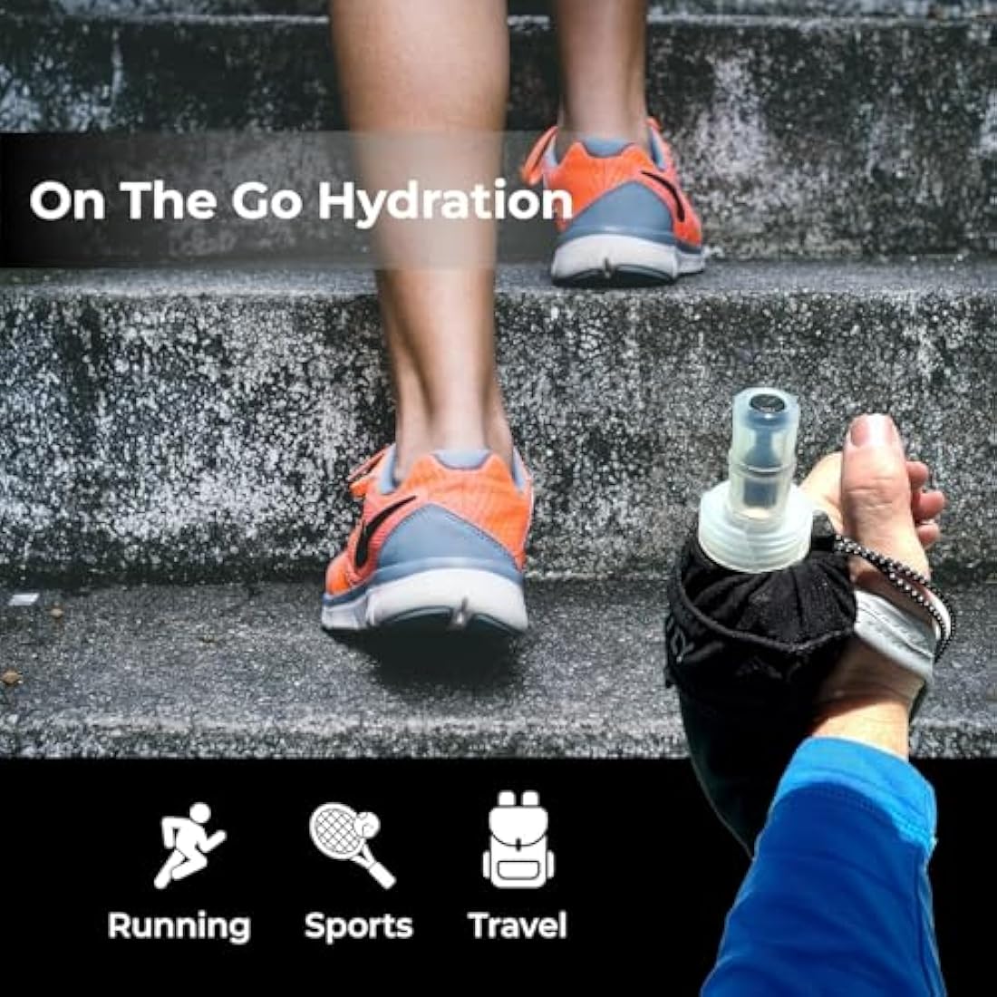 Water Bottle Ideal for Running, Hiking, Cycling, Climbing & Rigorous Activity