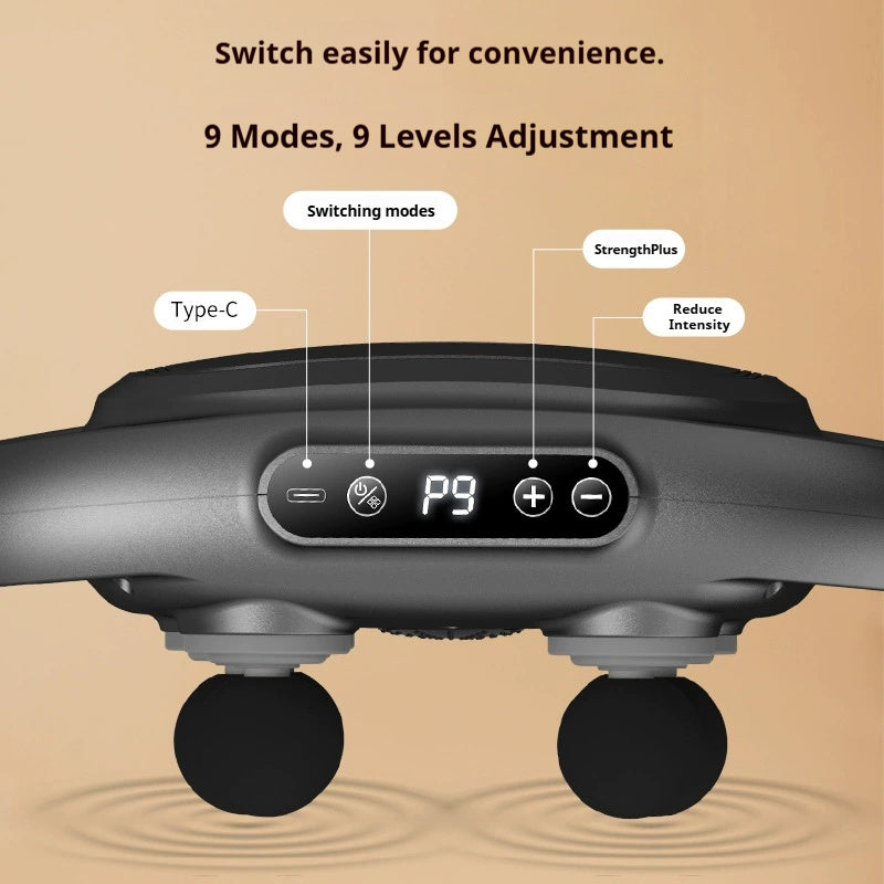 22-Head Fascia Gun High-Frequency Vibration Body Massage Gun Back Waist Massager