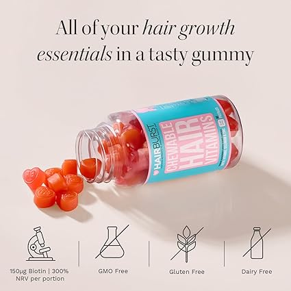 HAIR BURST Biotin Gummies for Hair Growth .