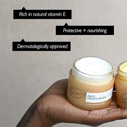 UpCircle Face Moisturiser with Argan Powder 60ml - Nourishing Day Cream .