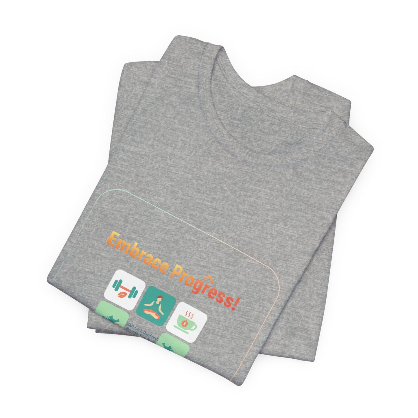 Embrace Progress Checklist Tee | NY resolution, fitness goal