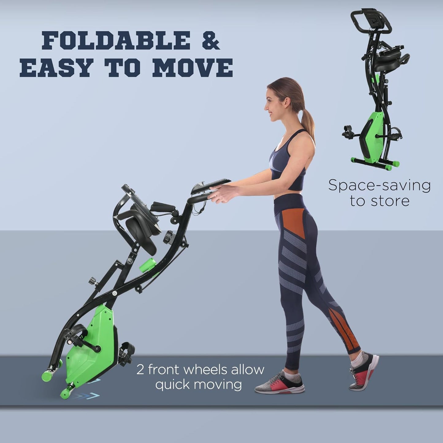 1Folding Exercise Bike.