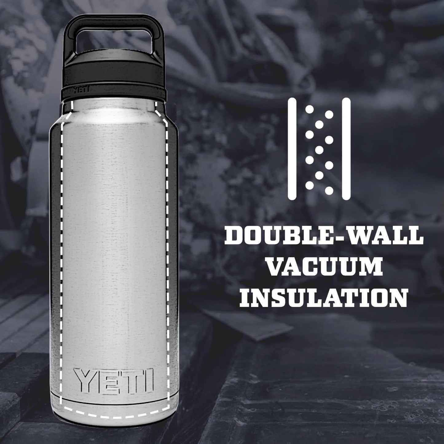 Vacuum Insulated Stainless Steel Bottle – Leakproof Chug Lid