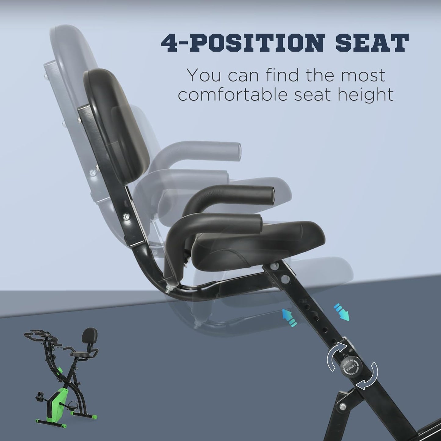 1Folding Exercise Bike.