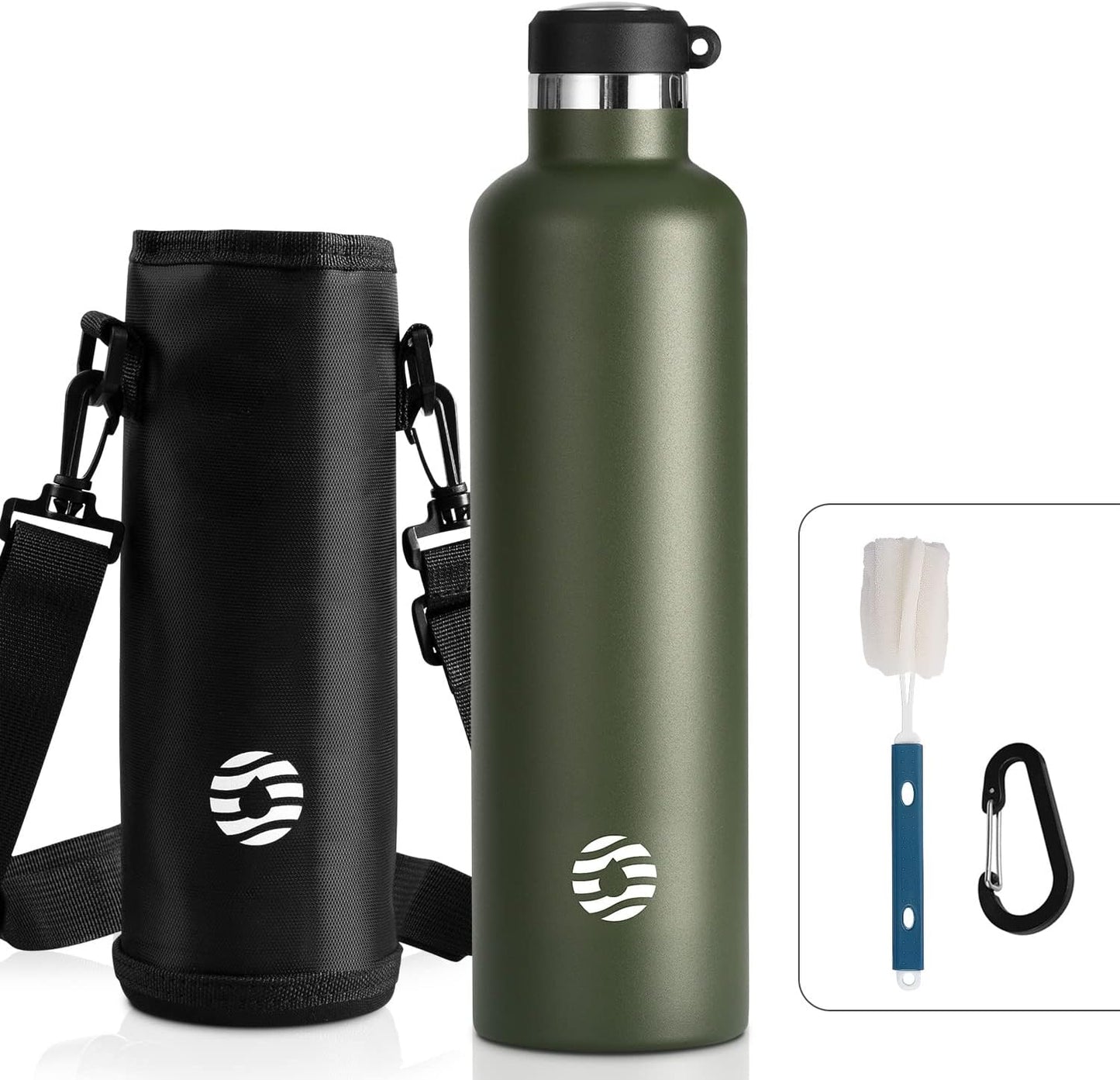 Vacuum Insulated Stainless Steel Water Bottle – 750ml / 1000ml Leakproof Flask