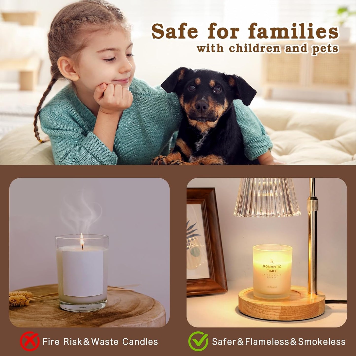 Candle Warmer Lamp with Diriends.