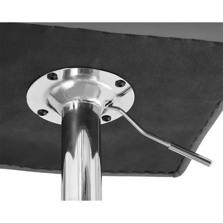 Bayside Furnishings Grey Bonded Leather Gas Lift Bar Stool