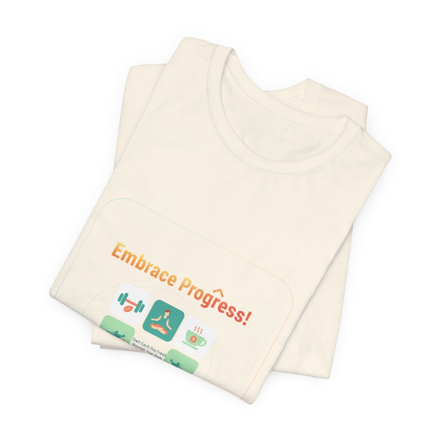 Embrace Progress Checklist Tee | NY resolution, fitness goal